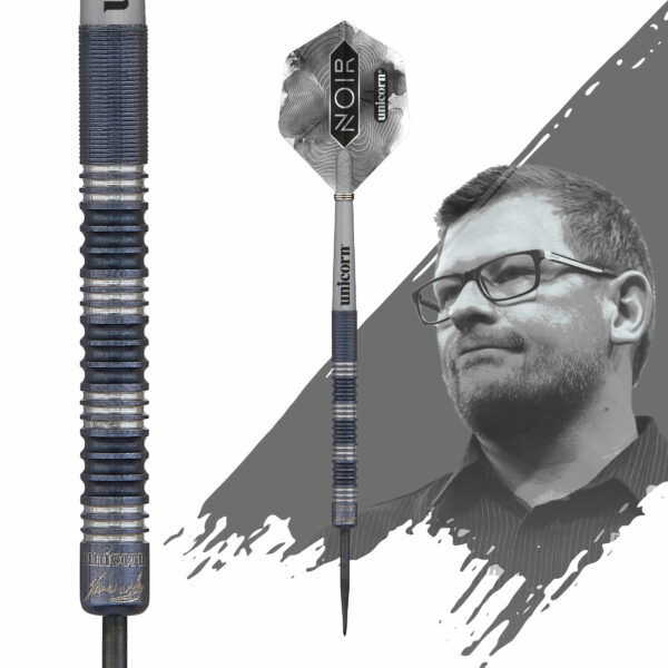 Unicorn NOIR James Wade Steel Dart Presentation Box Dartfights Shop